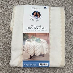 70” Round Fabric Tablecloth